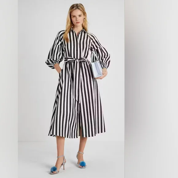 NWT KATE SPADE Terrace Stripe Dakota Dress SZ Medium - Picture 5 of 16
